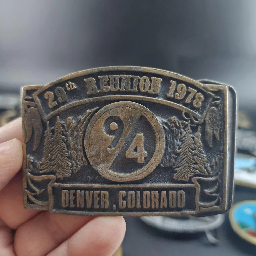 Vintage 1978 29th Reunion Denver, Colorado for 9/4 Belt Buckle